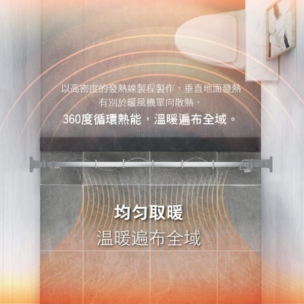 速熱浴簾_浴室取暖神器